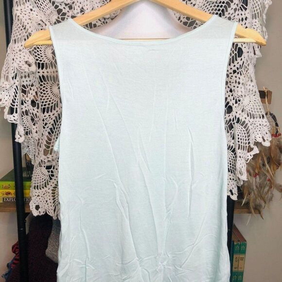 Soft Surroundings‎ Teal Blue Tank Top M - Picture 3 of 4